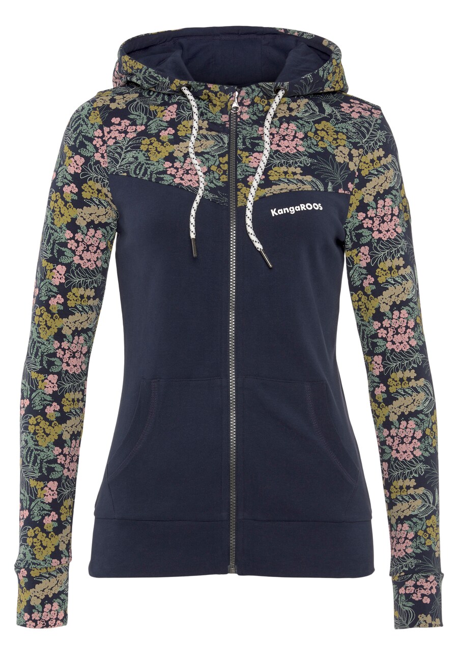 

Толстовка с капюшоном на молнии KangaROOS Zip-Up Hoodie, морской синий