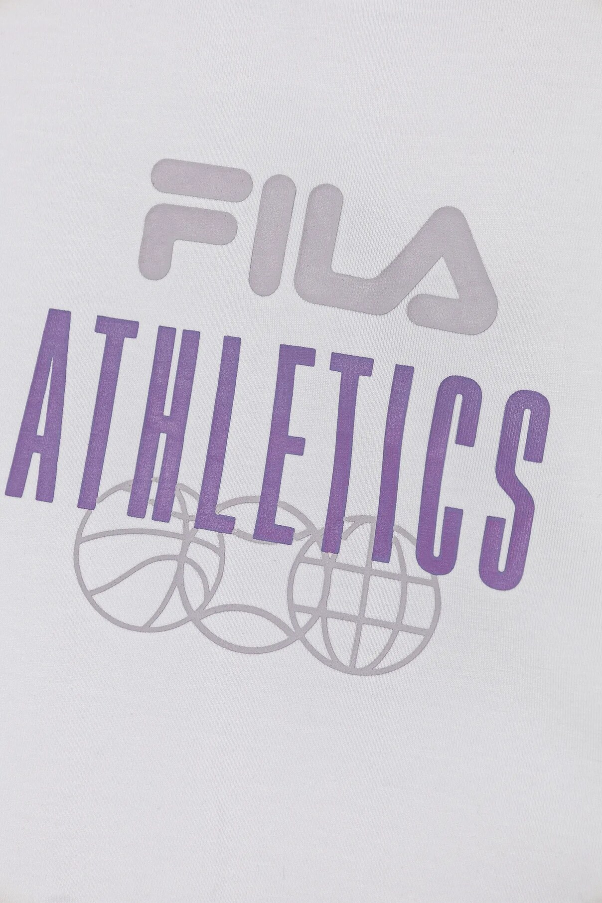 Футболка детская из хлопка ISNY Fila, белый — фото 4
