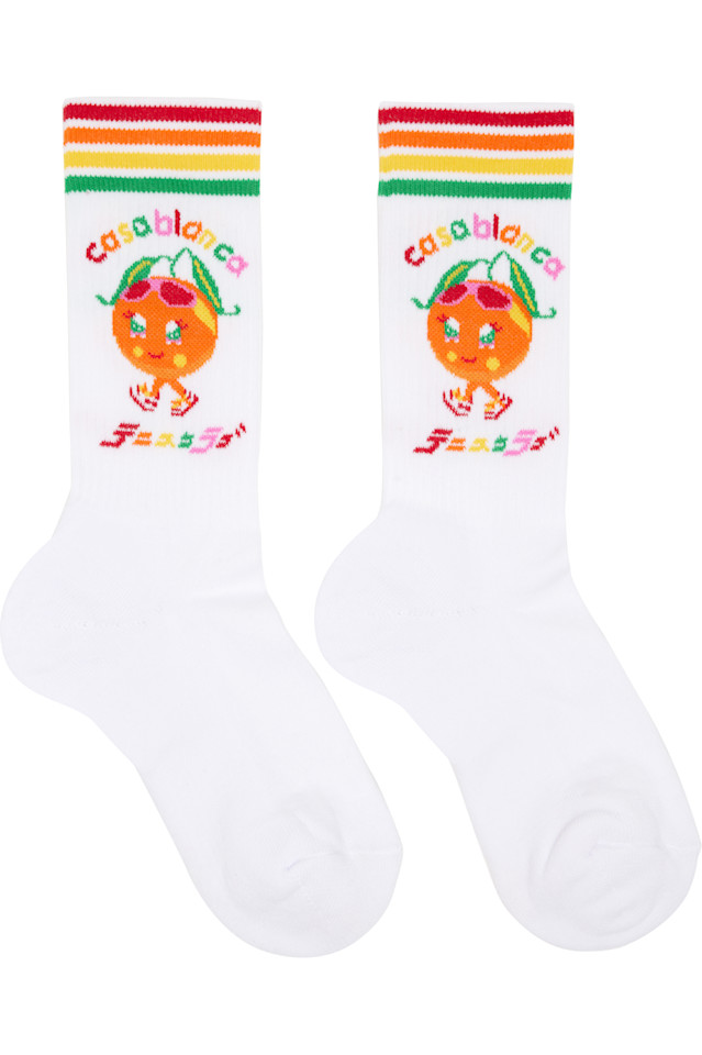 

Casablanca Белые милые носки