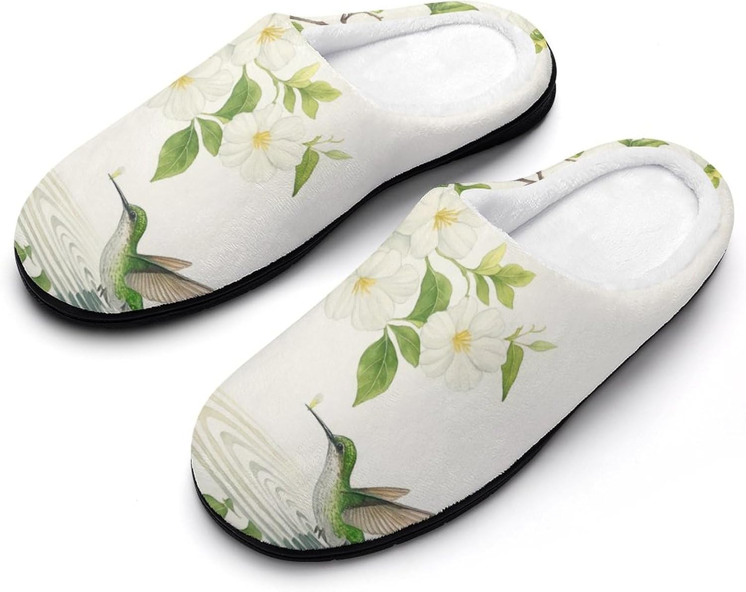 

Мужские домашние тапочки KKdskkds Polar Bear Snowflake из хлопка, устойчивые к скольжению, уютные, теплые и дышащие, белый