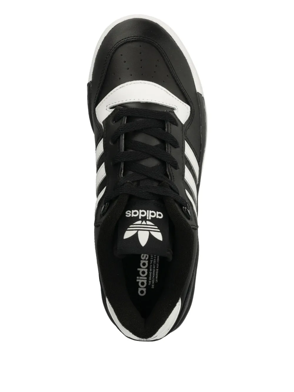 Кроссовки Rivalry с тремя полосками и низким верхом adidas, черный — фото 3