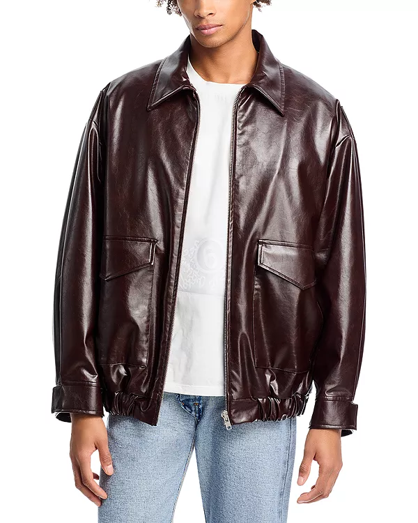 

Бордовый спортивный пиджак Mm6 Maison Margiela, красный