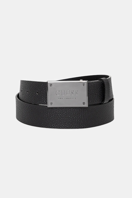 

Кожаный ремень Guess, черный