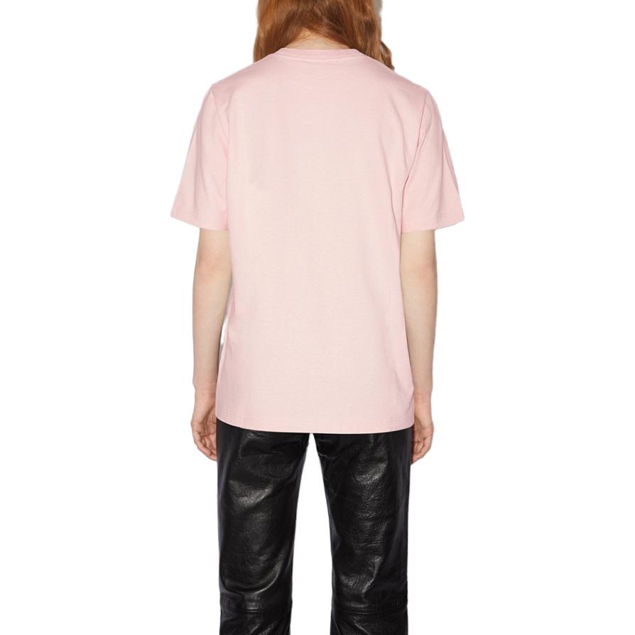 Футболка SS23 женская светло-розовая Acne Studios — фото 4