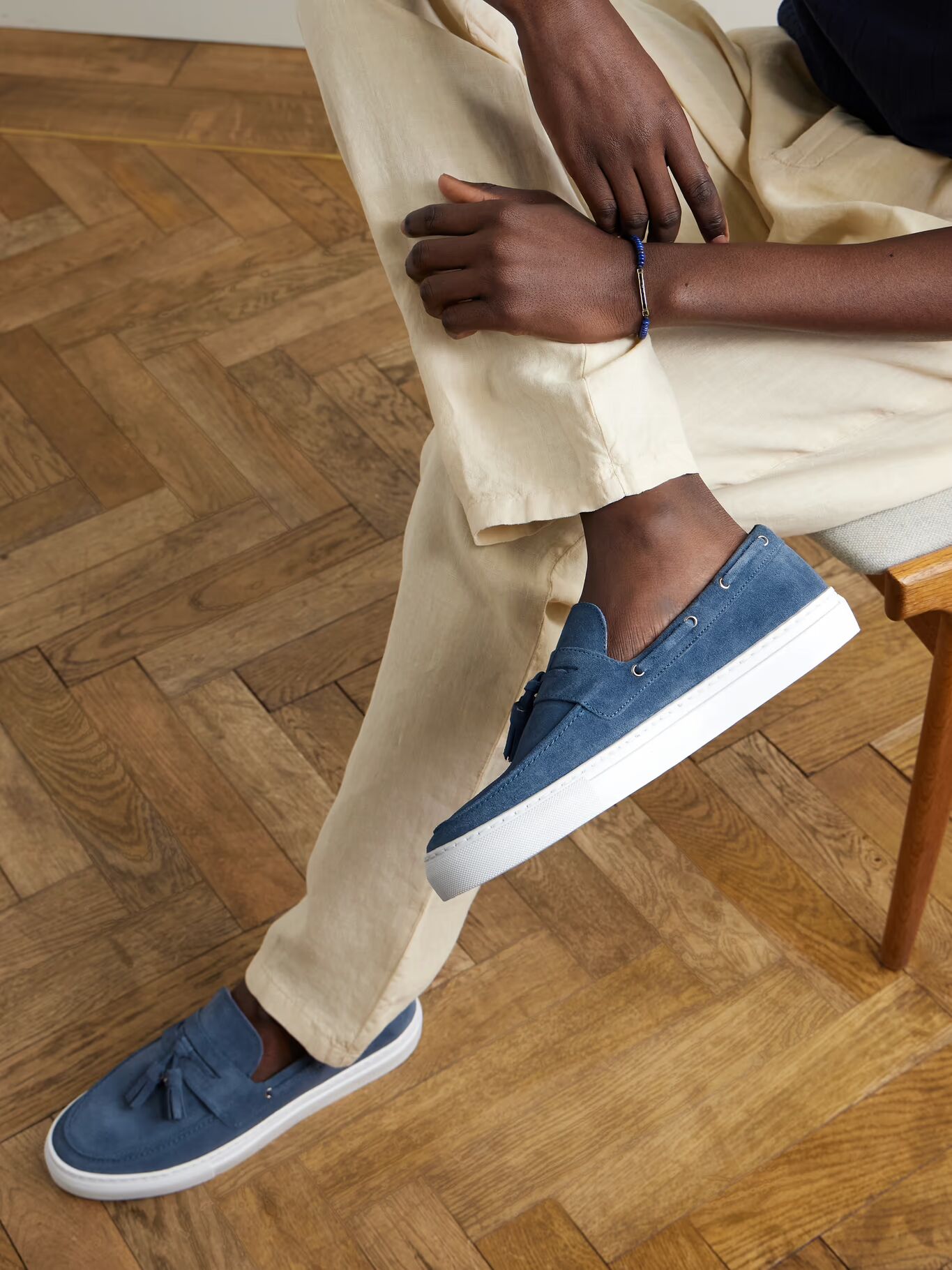 Туфли-лодочки Monta Tasselled Suede FRESCOBOL CARIOCA, синий — фото 4
