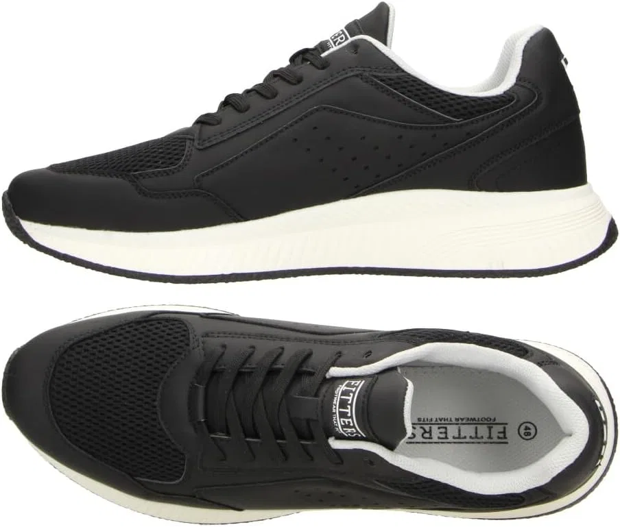 Fitters Footwear That Fits Мужские кроссовки Fitters Mark, спортивная обувь больших размеров, удобные мужские кроссовки с гибкой подошвой черного, темно-синего, бежевого и белого цветов / Мужская обувь больших размеров, Mark, размеры 47, 48, 49,... — фото 3