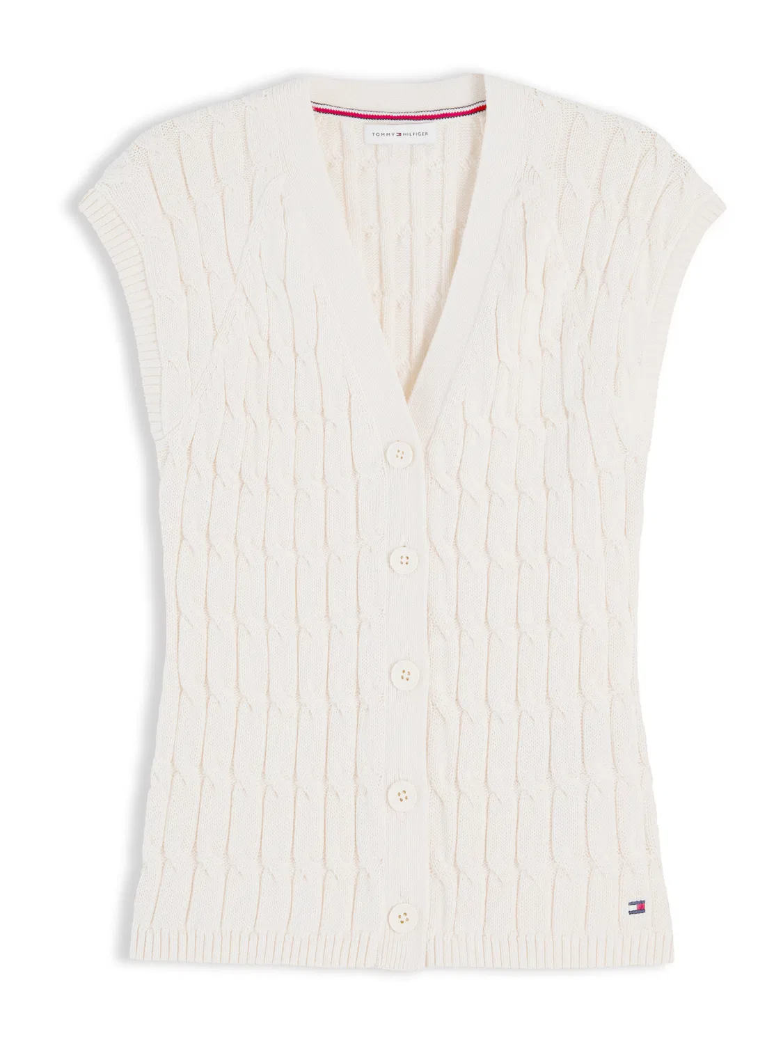 Вязаный жилет Tommy Hilfiger, Light Yellow