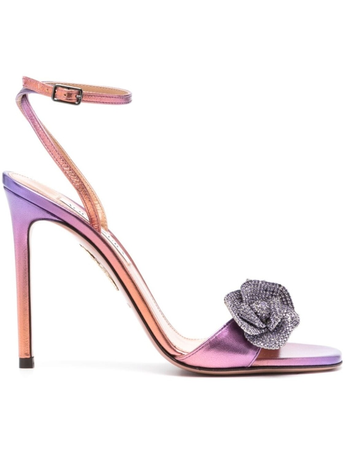 

Aquazzura босоножки Crystal Orchid 105, фиолетовый
