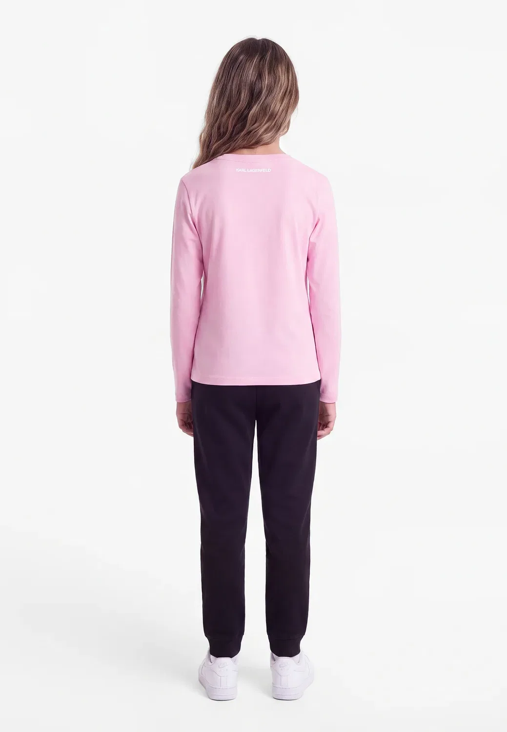Tee manches longues - футболка с длинными рукавами Karl Lagerfeld Kids, Pink Frosting — фото 2