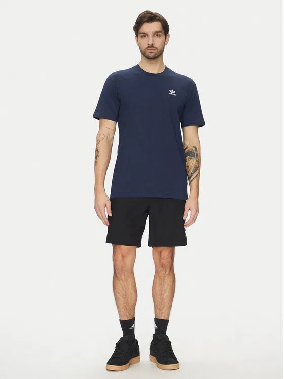 Футболка regular fit Trefoil Essentials Adidas, темно-синий — фото 2