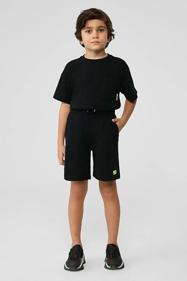 Детские шорты для мальчиков хлопковые Nbt Bsc, Black
