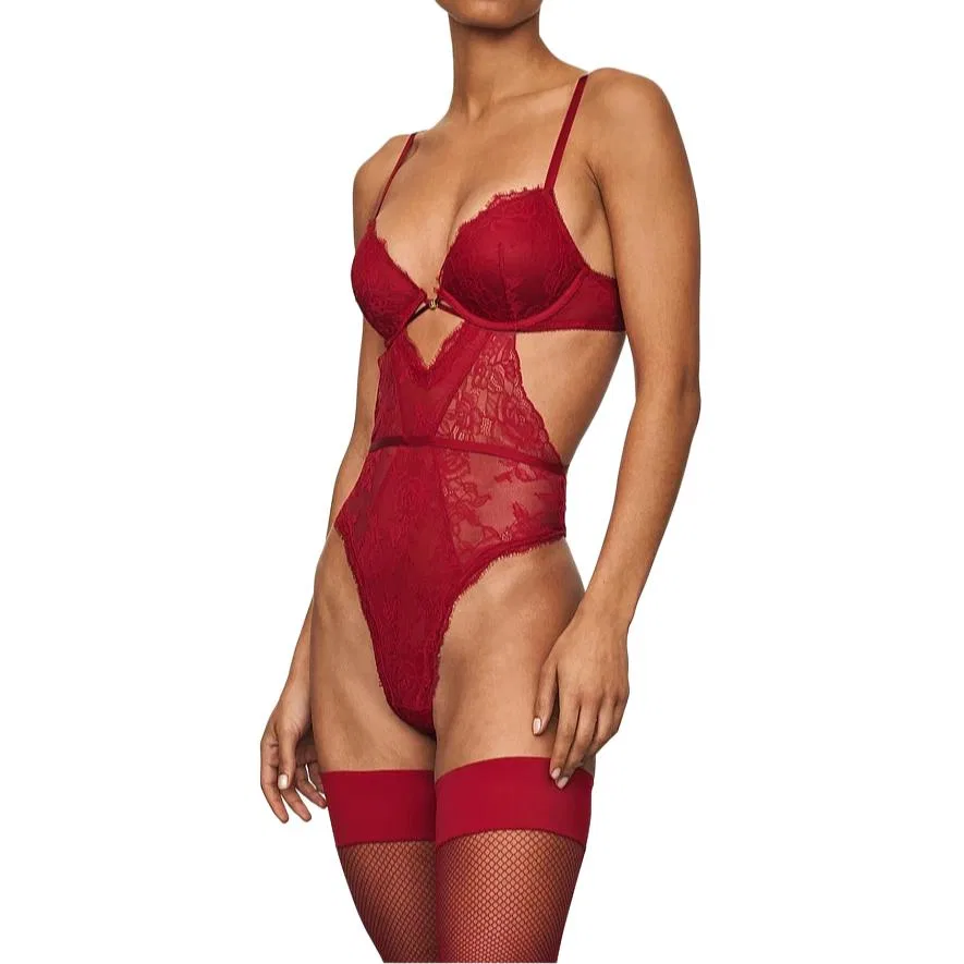 Женский комбинезон для дома Very Sexy Home Onesies, Victoria's Secret, Pitch Red — фото 3