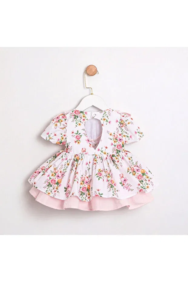 Детское платье для девочек с принтом Chelsea floral Ministok, Pink — фото 2