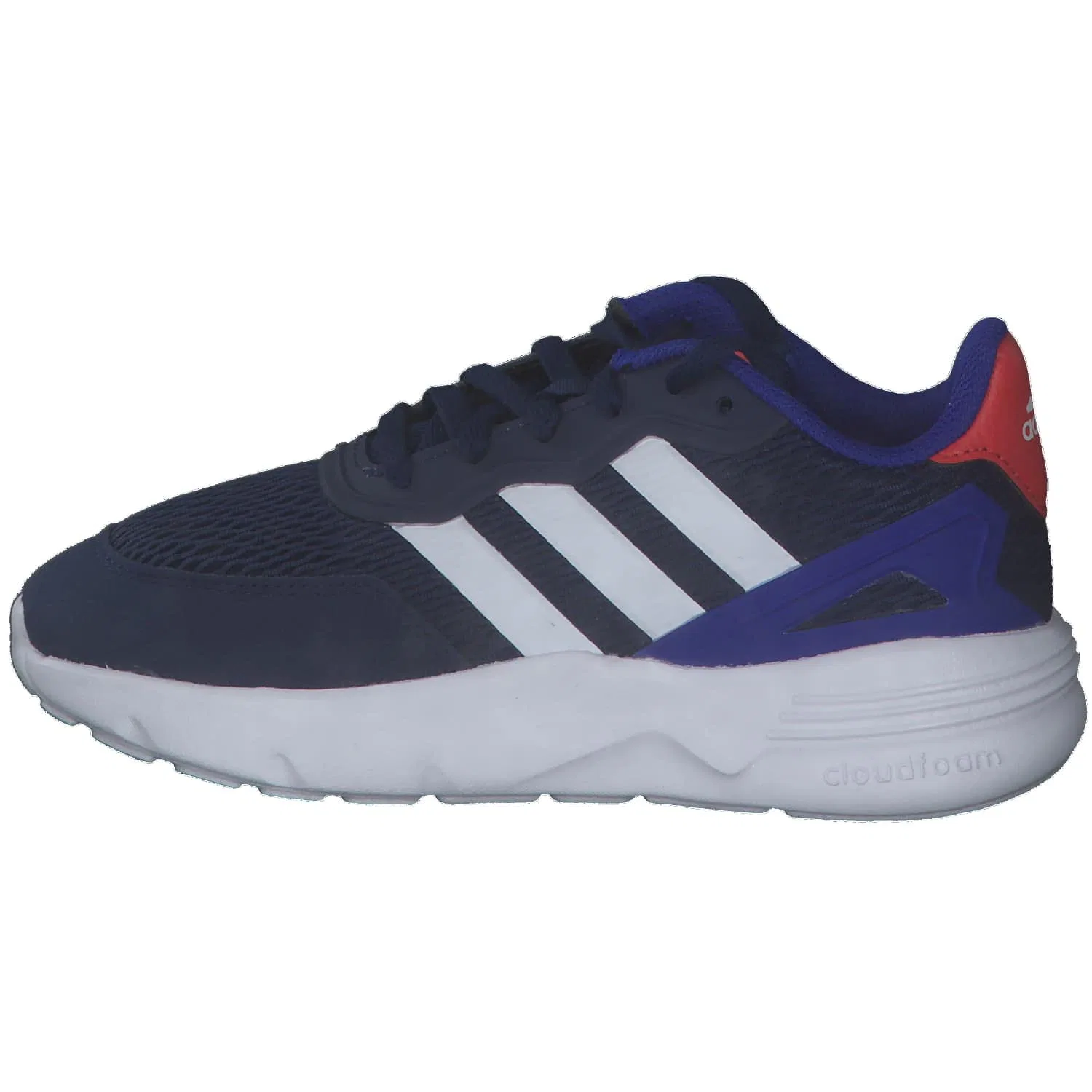 Детские кроссовки с принтом Nebzed K Adidas, Multicoloured Dark Blue Ftwr White Lucid Blue — фото 2