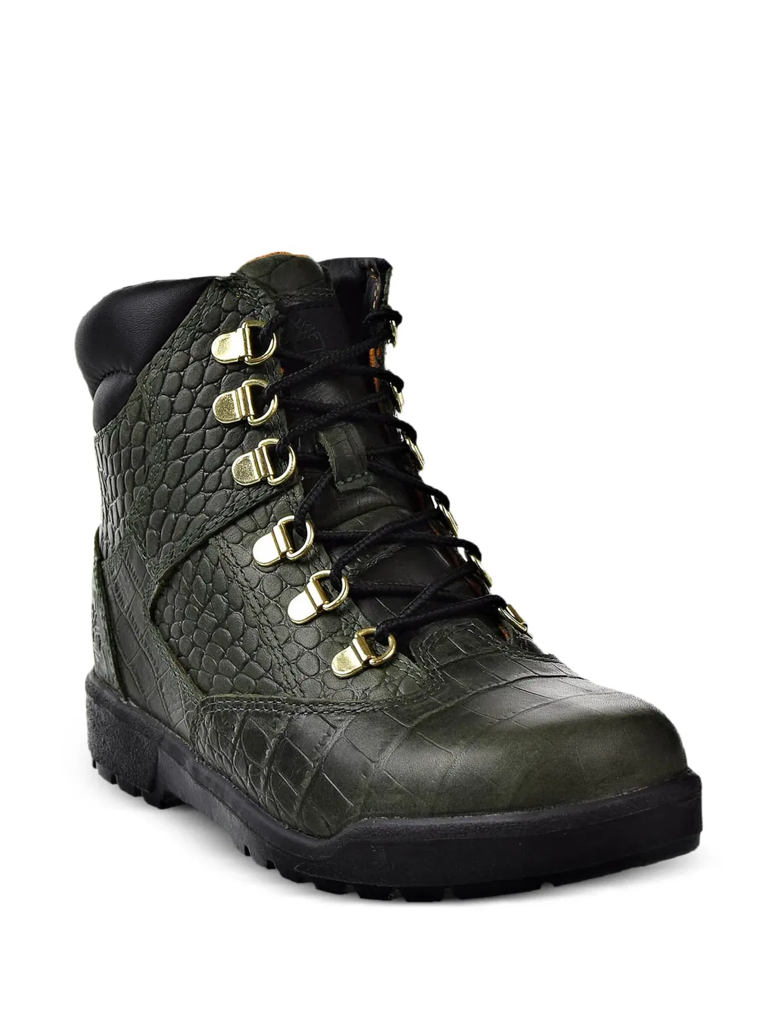 Сапоги кожаные зеленые Timberland, зеленый