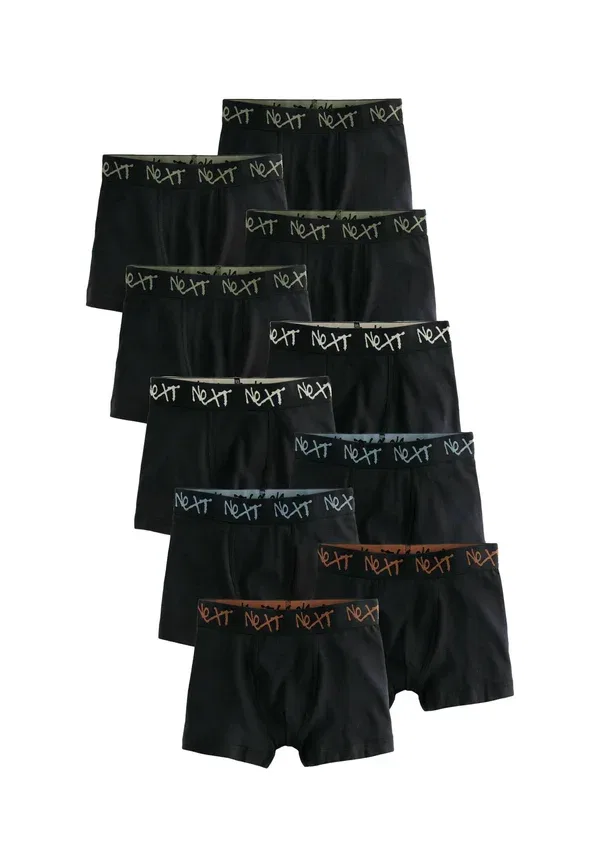 Трусы дышащие 10 pack Regular fit Next Black with graffiti waistband, черный