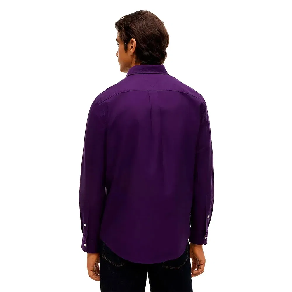 Мужская рубашка с длинным рукавом Tommy hilfiger, Purple — фото 2