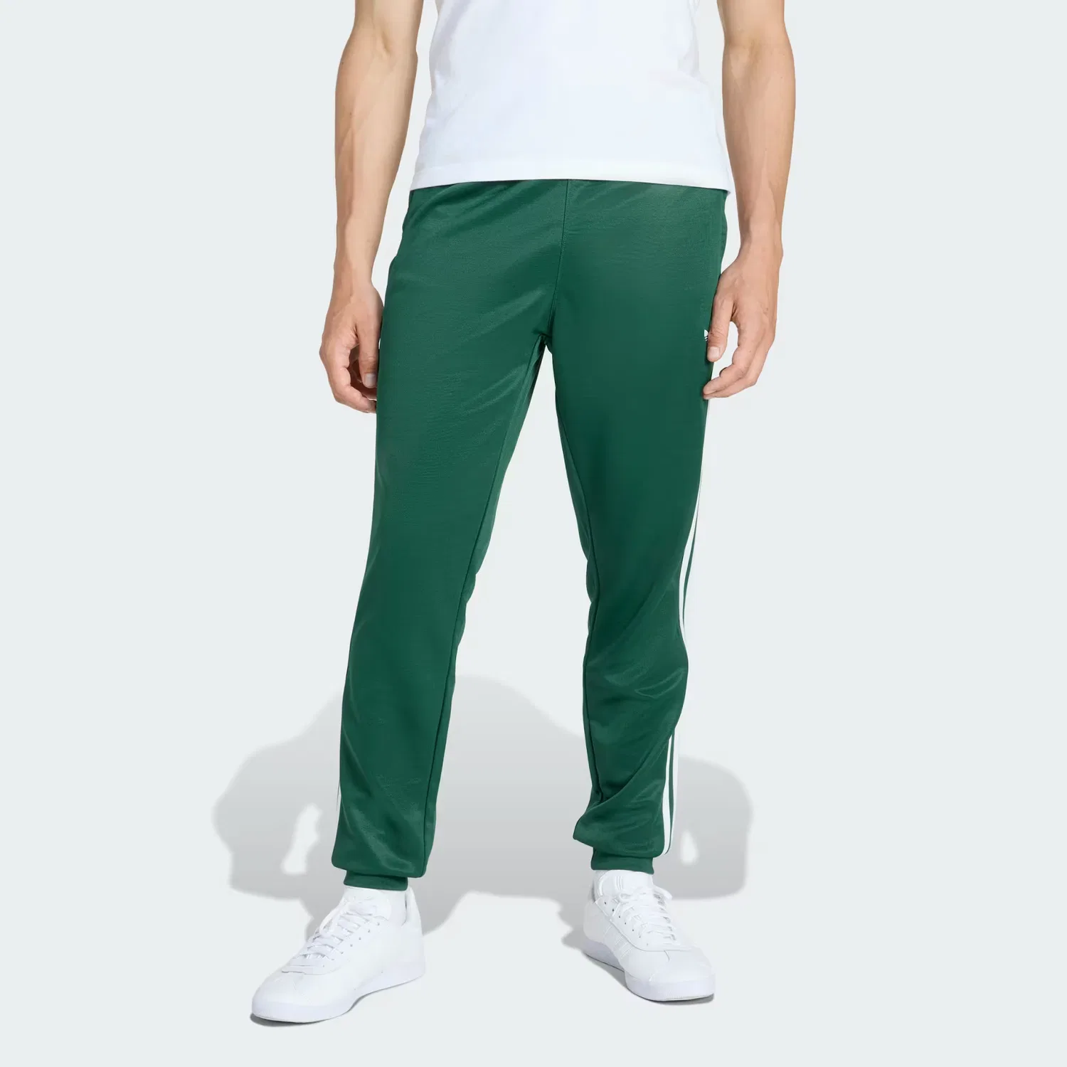 Мужские спортивные брюки зауженного кроя SST Adidas Originals, Collegiate Green