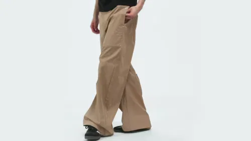 Мужские брюки широкого кроя Premium Essentials Wide Pants Adidas Originals, хаки — фото 2
