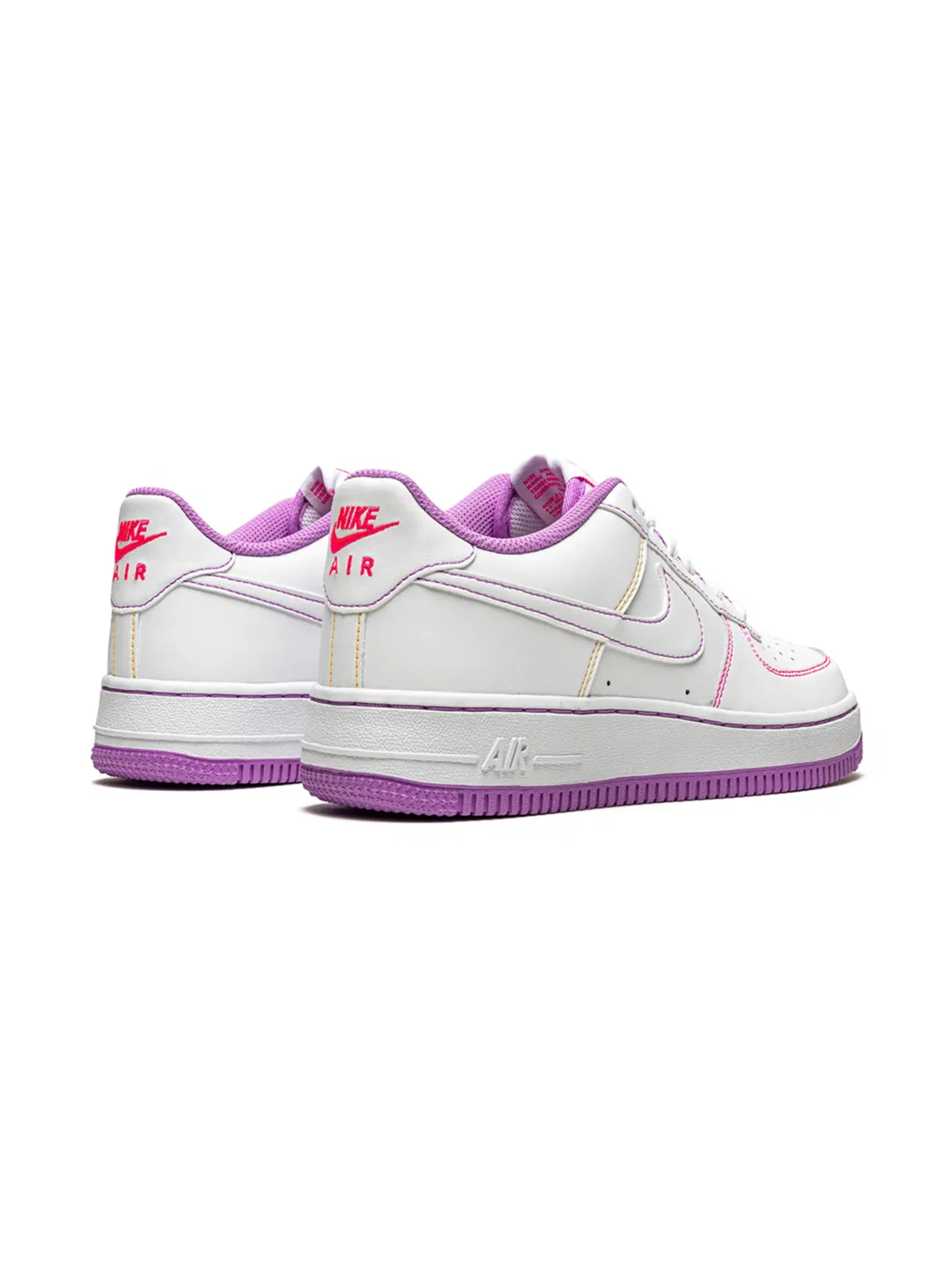 Кроссовки Air Force 1 Low "Контрастная Стежка - Фуксия" Nike, белый — фото 2