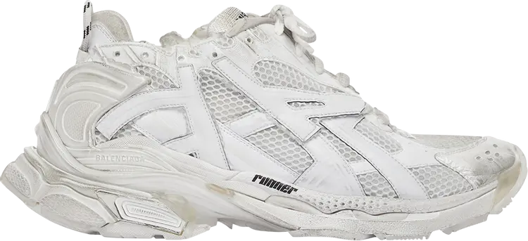 Кроссовки Balenciaga Wmns Runner Sneaker Worn-Out - White, белый