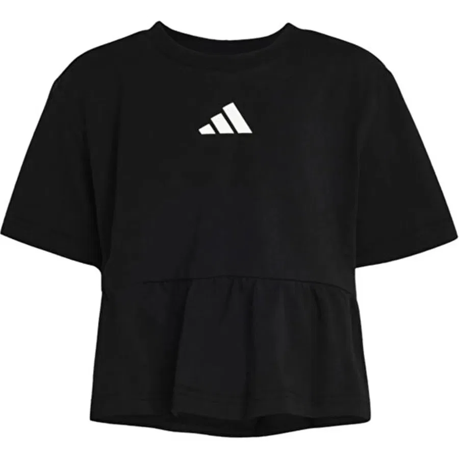 Детский спортивный комплект с коротким рукавом adidas KC2118 Lg Swtp Ft Ts, Черный — фото 4