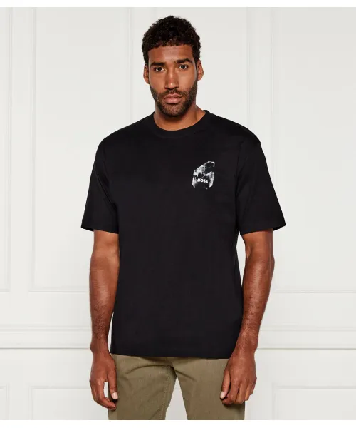 

Футболка te_section Regular fit Boss Orange, черный