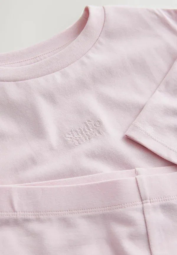 Велосипедный комплект из леггинсов и футболки, хлопок, Regular fit, Next, Pink, розовый — фото 3