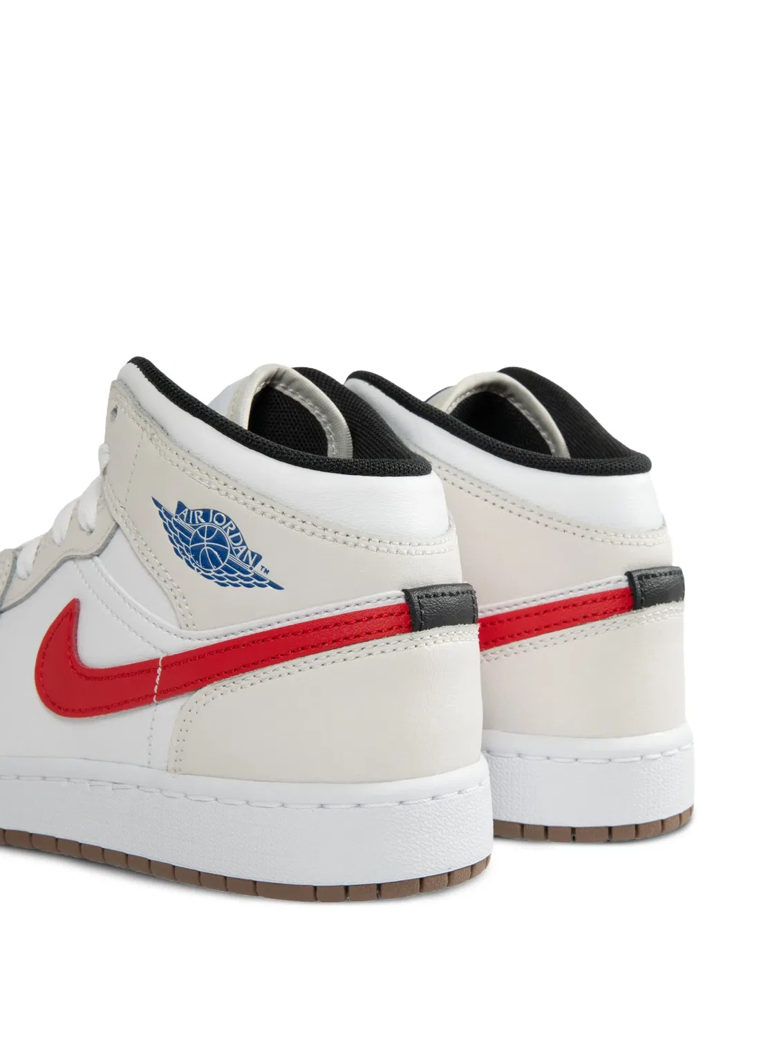 Кроссовки Air Jordan 1 Mid Jordan Kids, нейтральные цвета — фото 4