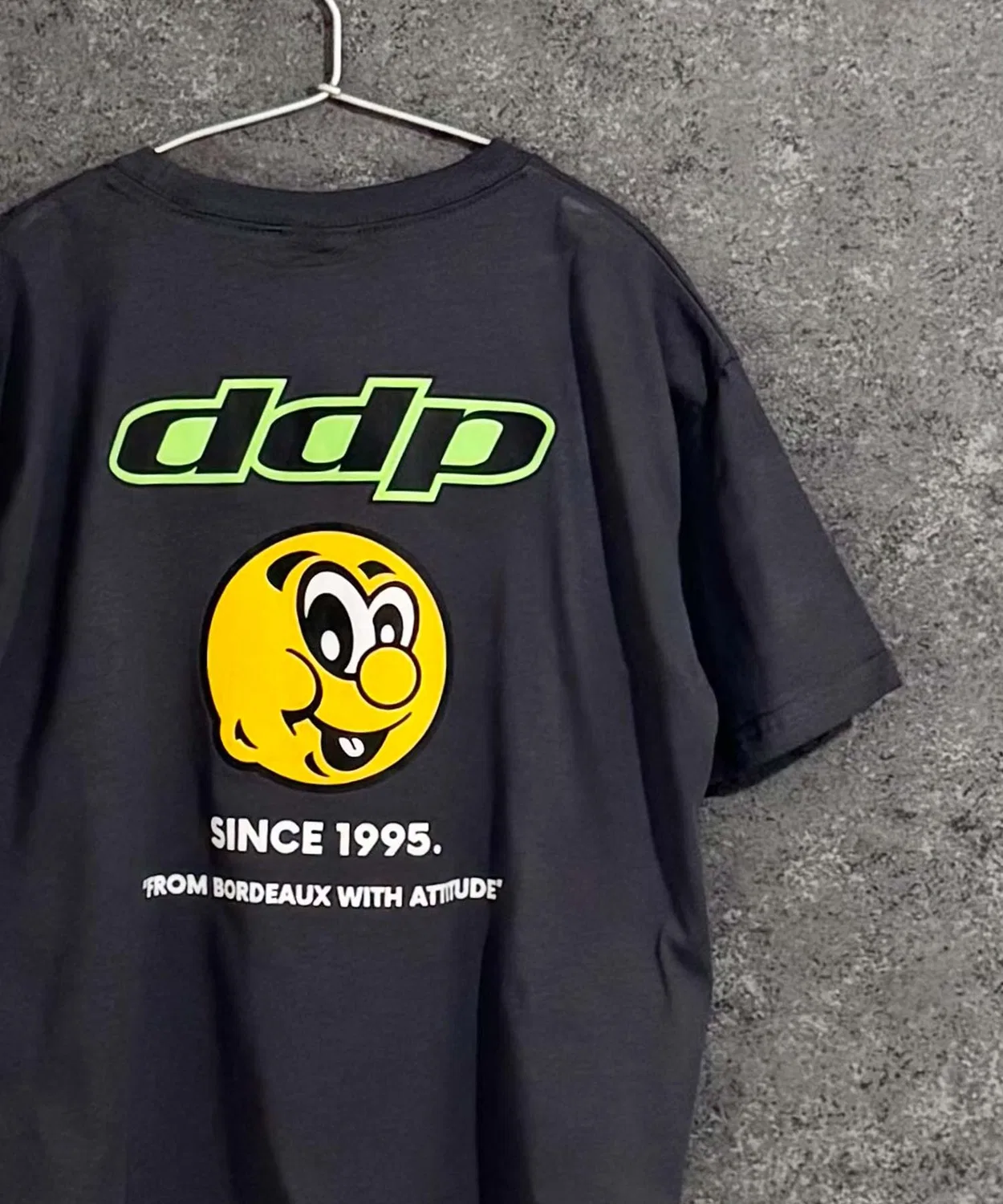 Детская футболка с принтом оверсайз ddp, Серый