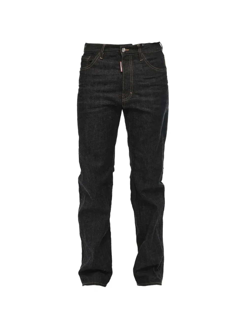 Джинсы с вышивкой прямого кроя Dsquared2, синий