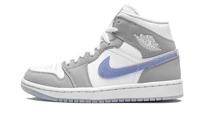 Детские кроссовки с высоким берцем Air Jordan 1 Mid, Jordan, Grau / Silber