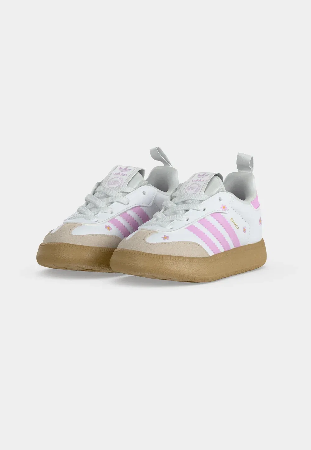 Кроссовки Samba Quickon унисекс Adidas Originals, Footwear White/Bliss Lilac/Alumina — фото 3