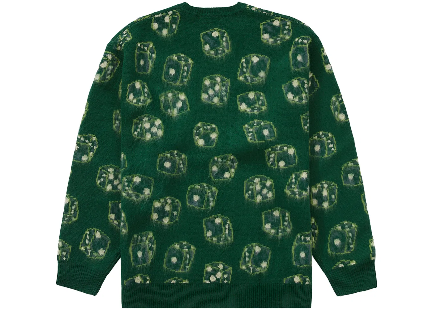 Мужской свитер с принтом Supreme Green — фото 2