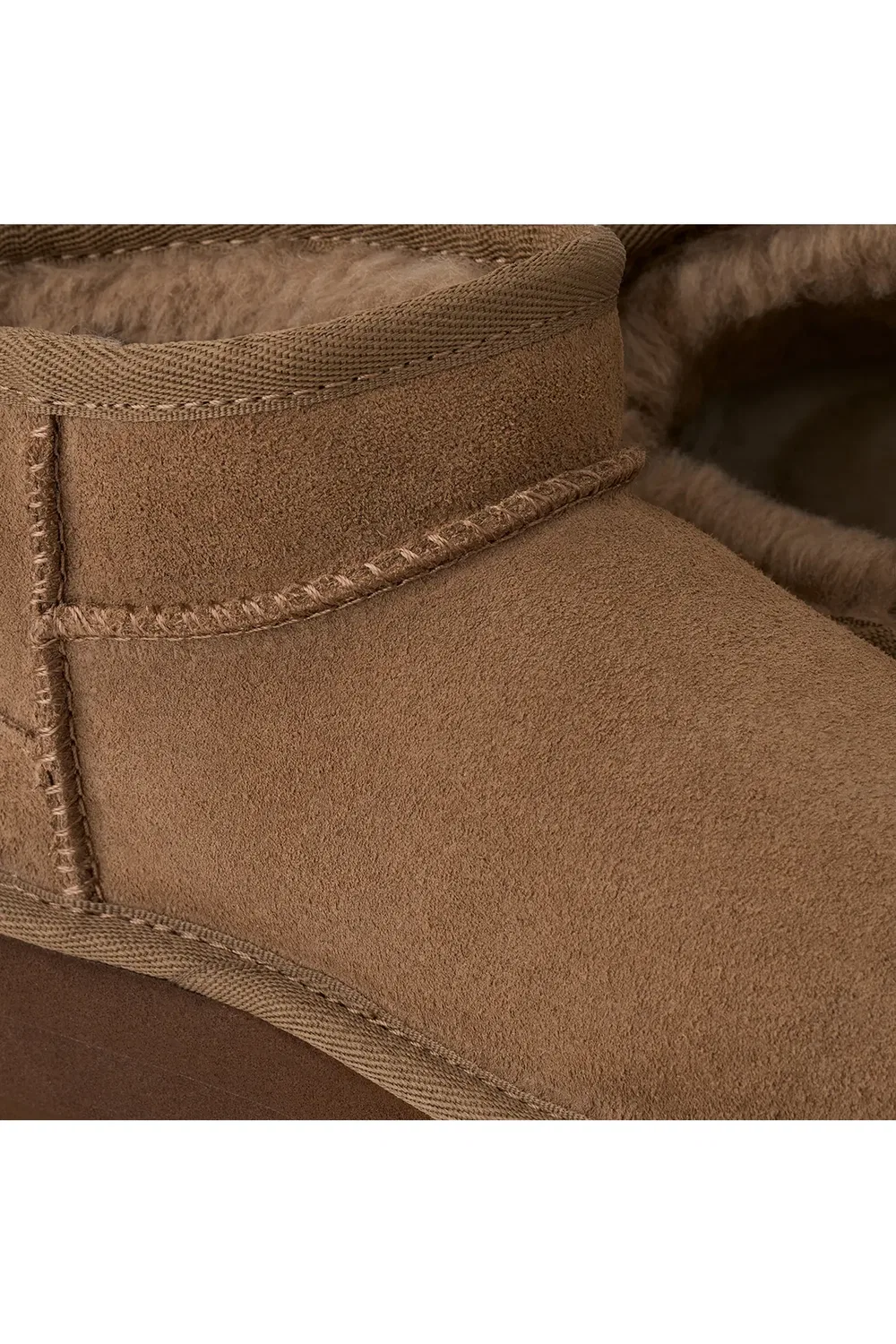 Ботинки детские на платформе Classic Ultra Mini Platform UGG, Light Bronze — фото 4