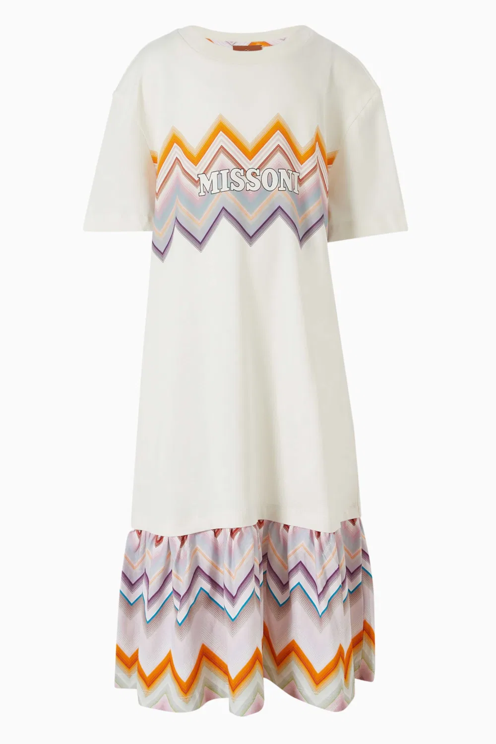Платье-футболка хлопковое Missoni, белый