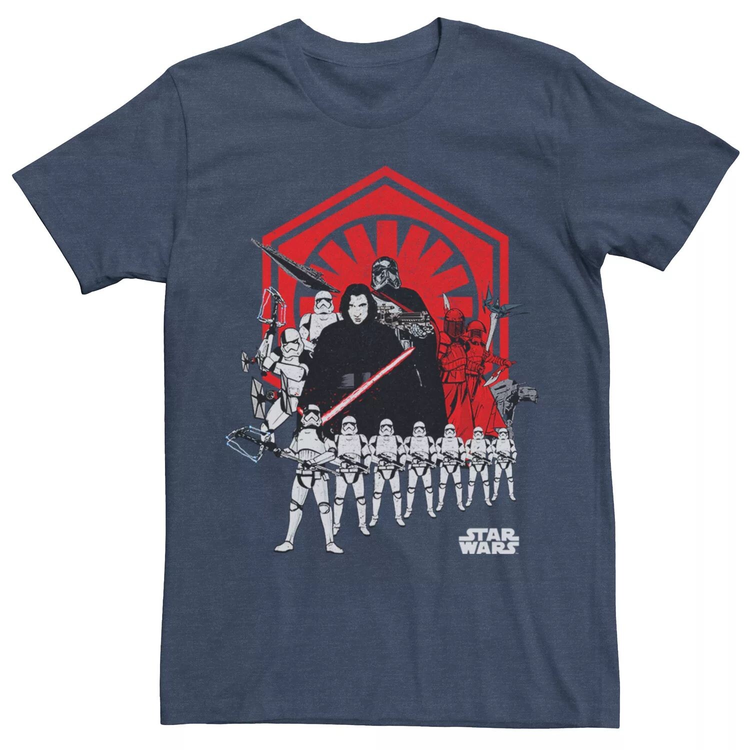 

Мужская винтажная футболка Star Wars The First Order Licensed Character