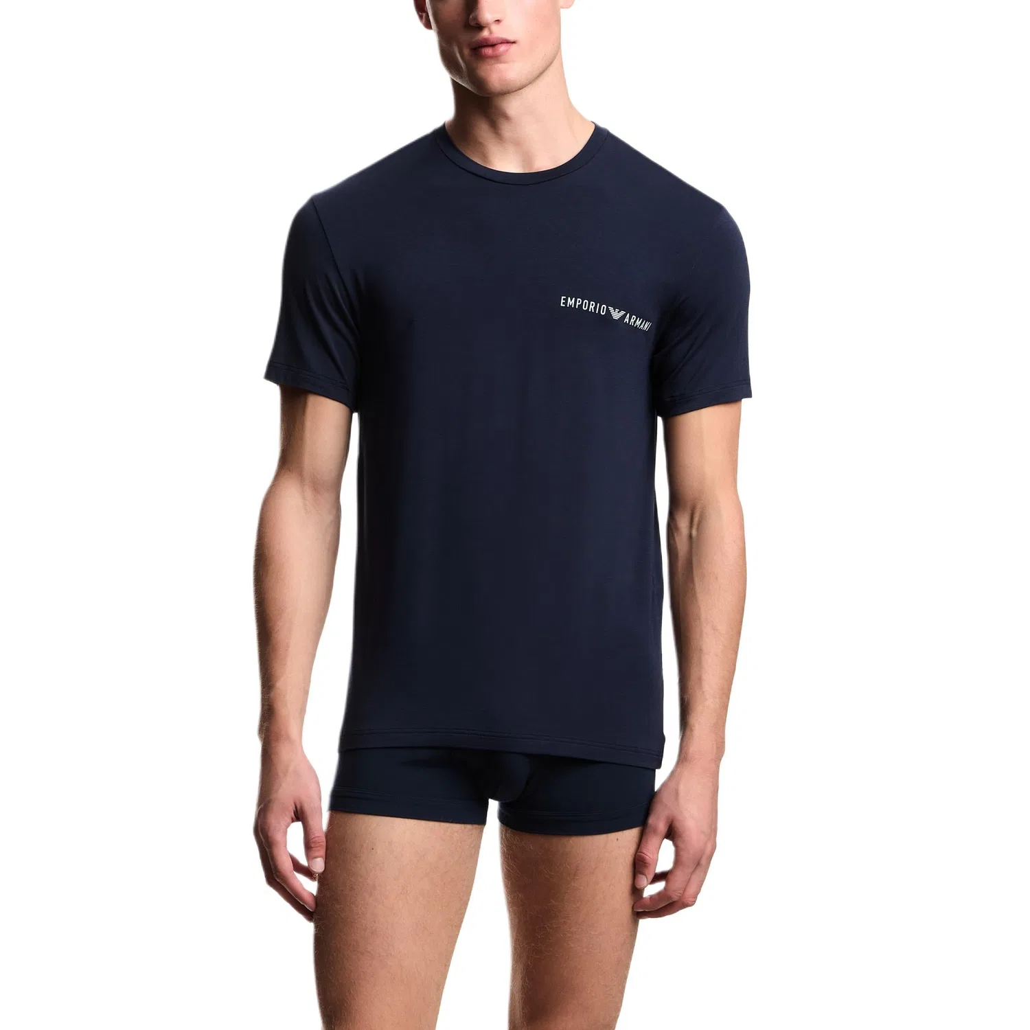 Мужской комплект футболок с коротким рукавом EMPORIO ARMANI, Light Blue + Dark Blue — фото 3