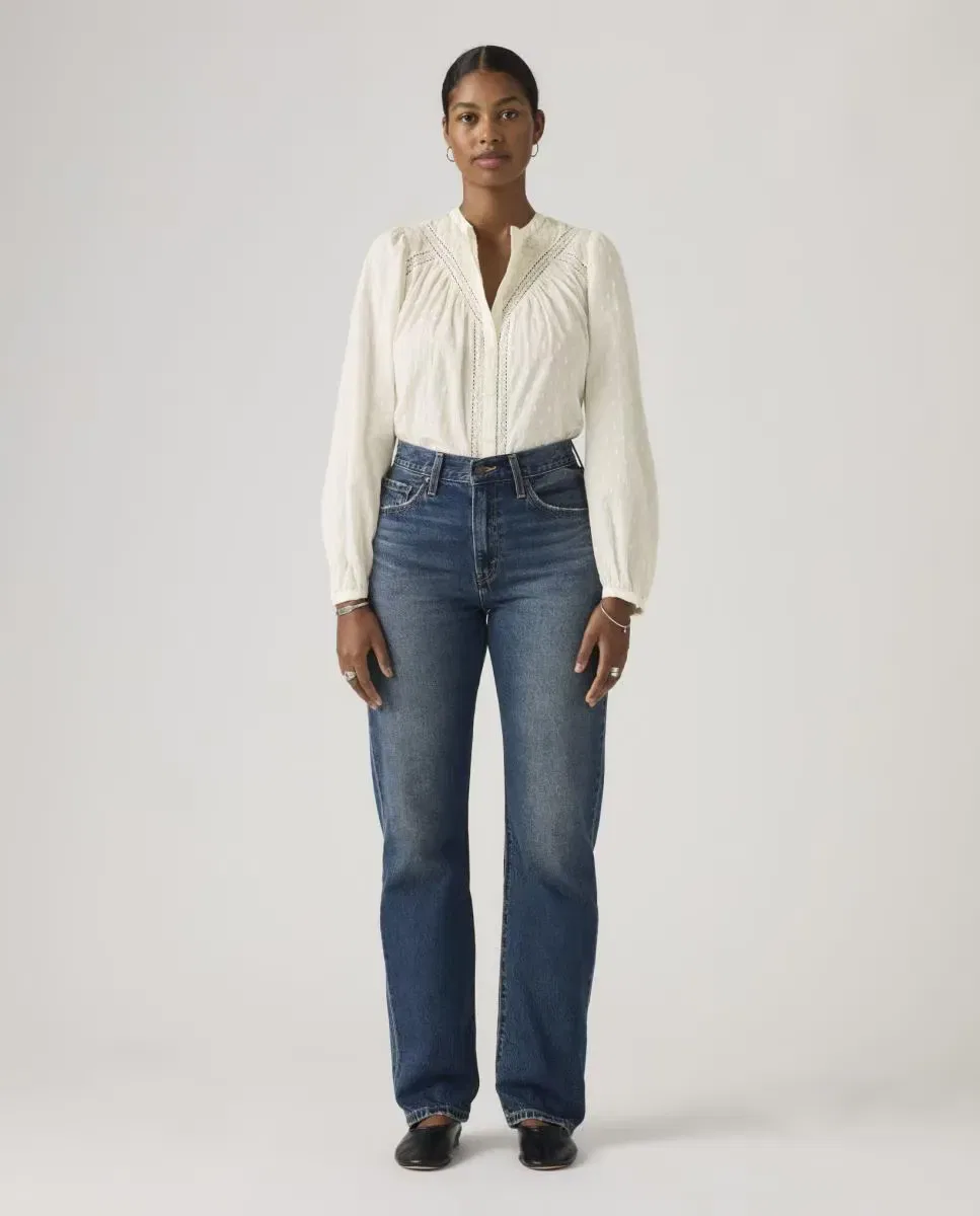 Женские джинсы прямого кроя с высокой посадкой Easy Dad Levi's, Azul
