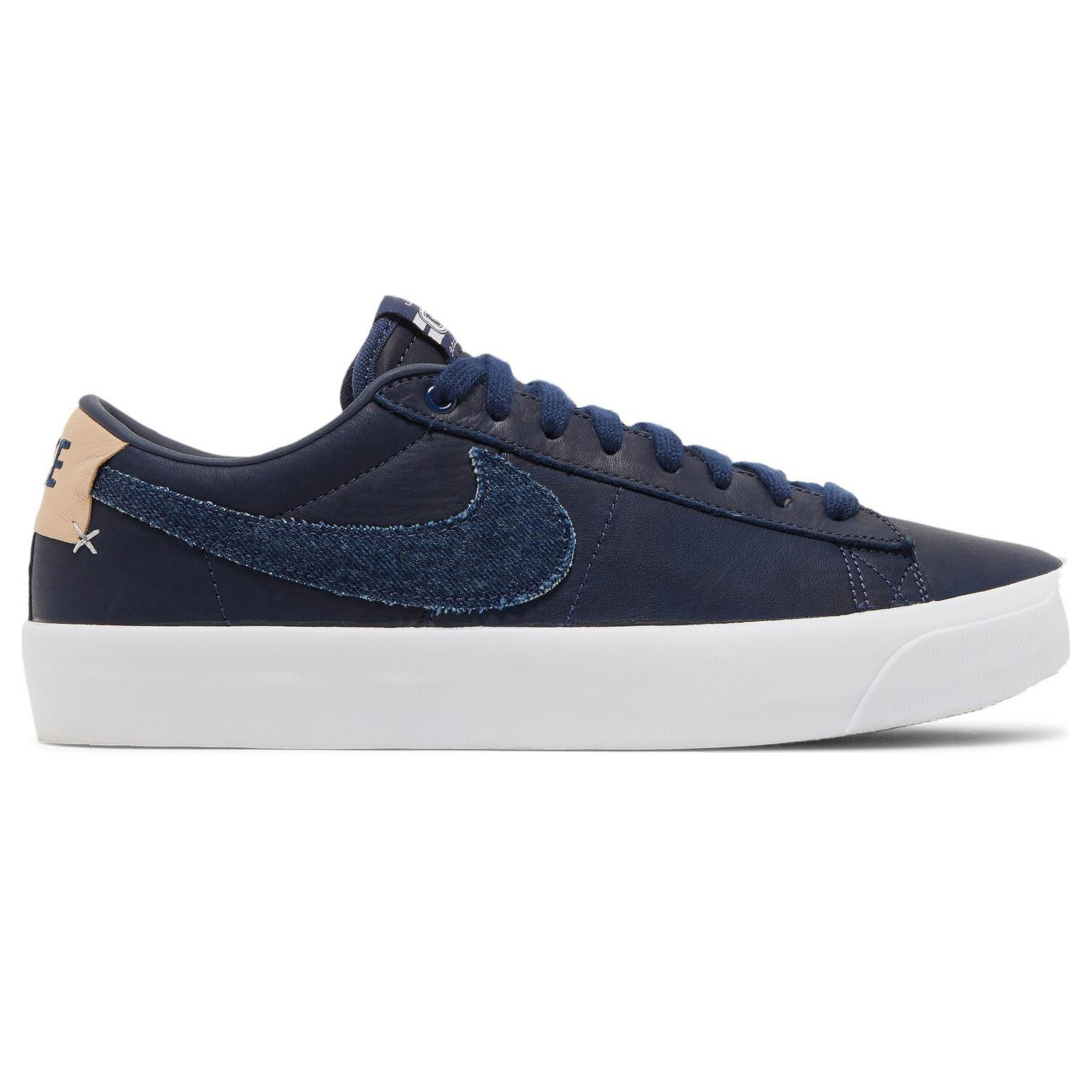 

Кроссовки Nike Blazer Low GT SB 'Midnight Navy Denim', Синий, Синий;серый, Кроссовки Nike Blazer Low GT SB 'Midnight Navy Denim', Синий