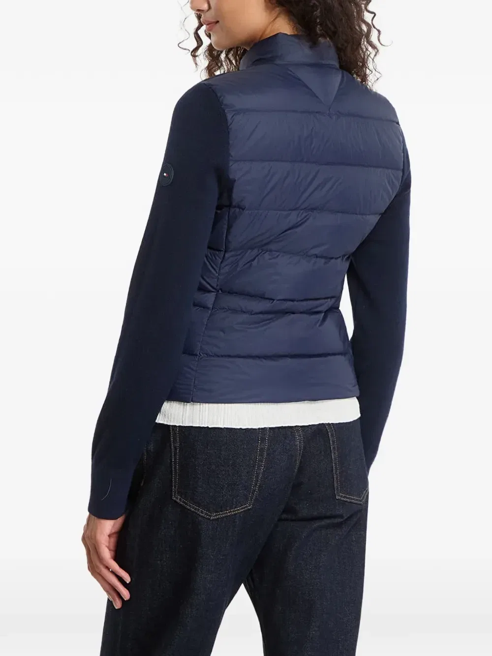 Стеганая куртка с вязаными рукавами Tommy Hilfiger, синий — фото 3