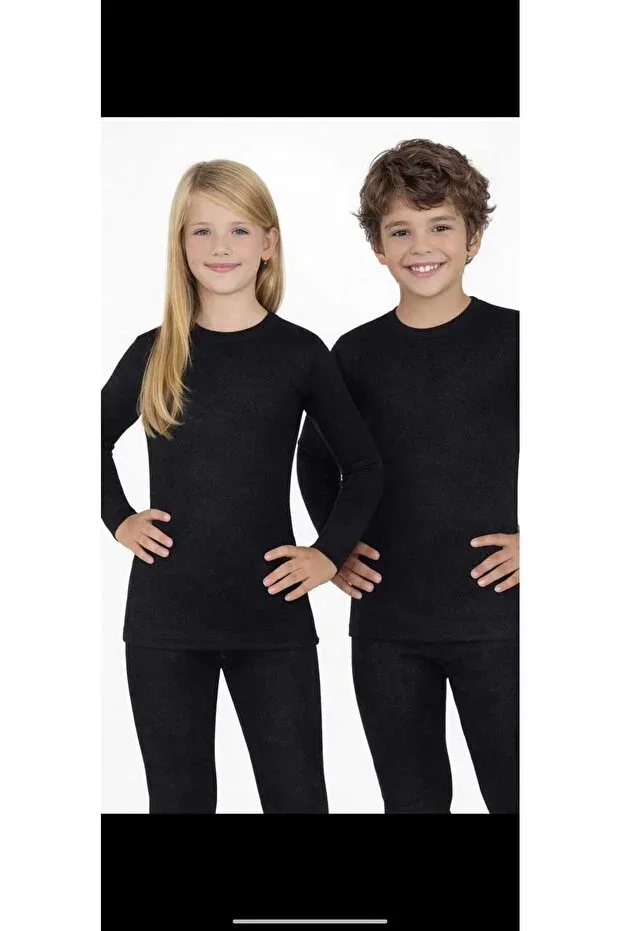 Детское термобелье для мальчиков джинсовое Moda, Black