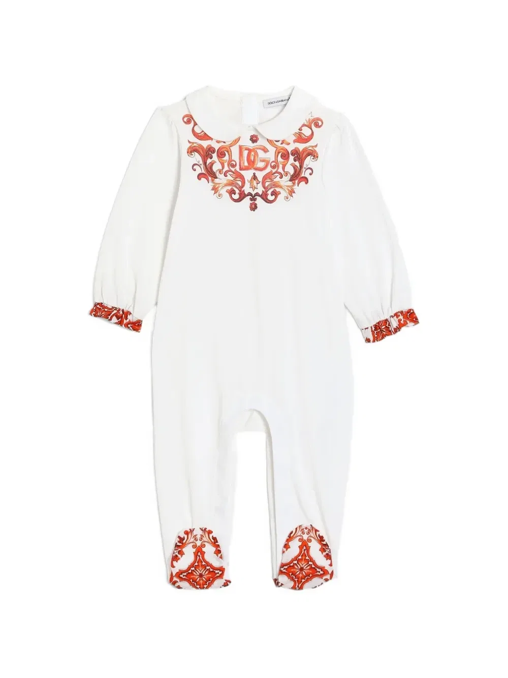 Комплект боди с логотипом три штуки Dolce & Gabbana Kids, белый — фото 2