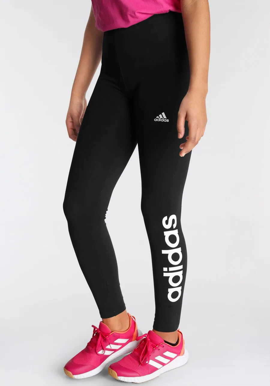 Спортивные узкие брюки ADIDAS SPORTSWEAR «Essentials» черного цвета — фото 3