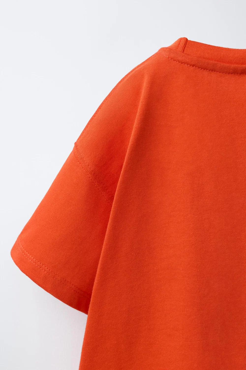 Футболка с вязаным крючком карманом ZARA, Red — фото 4