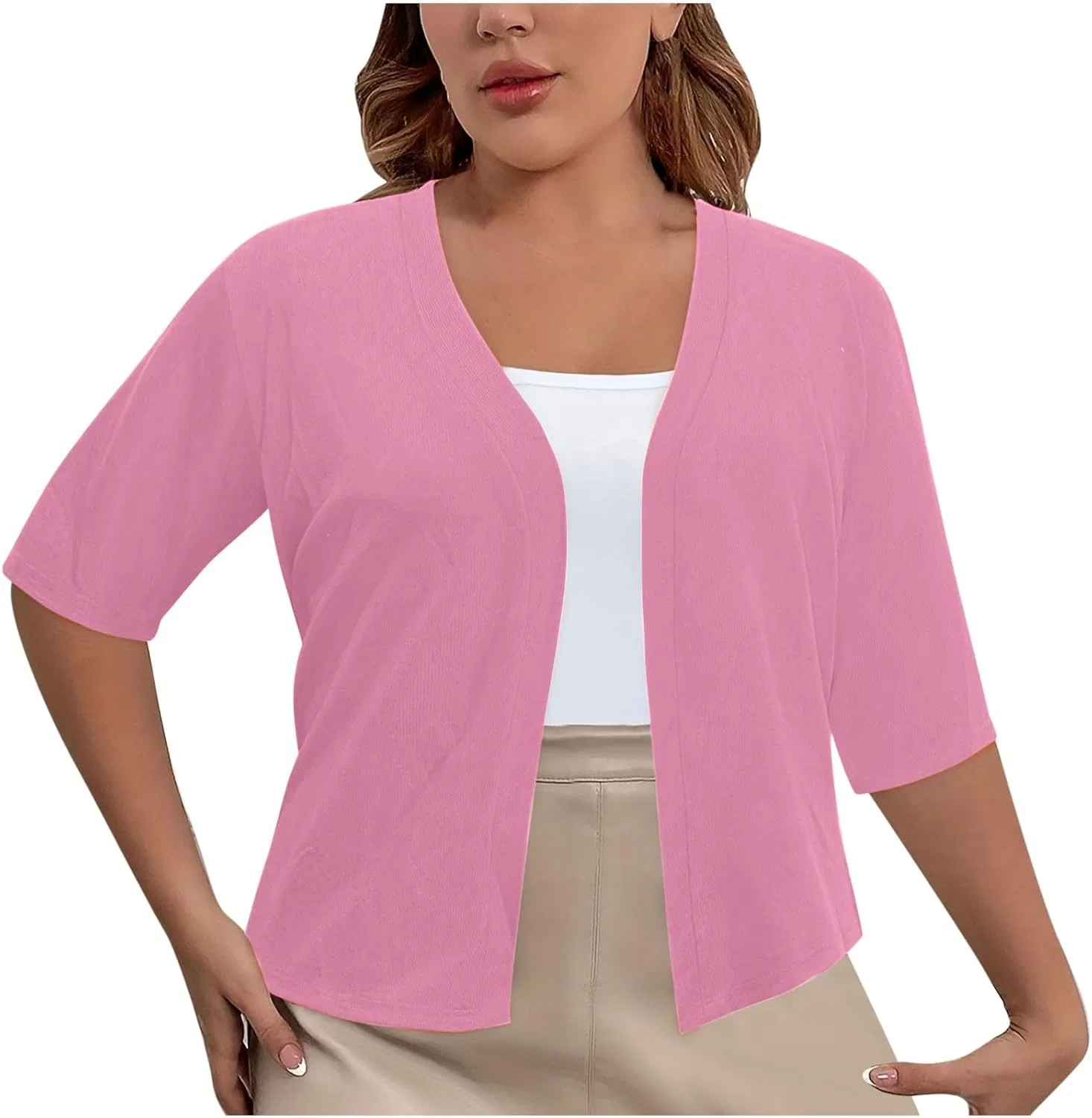 Женский кардиган свободный оверсайз, Pink