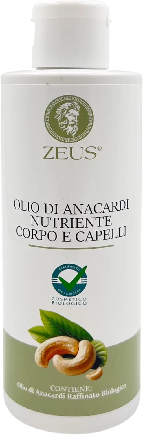 Масло для тела и волос Organic Cashew, Zeus, 200 мл