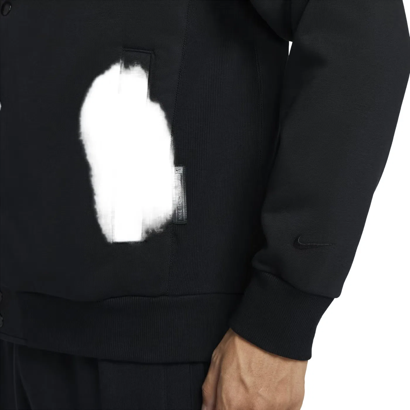 Куртка баскетбольная с технологией Therma-FIT Lebron Standard Issue Nike, черный — фото 2