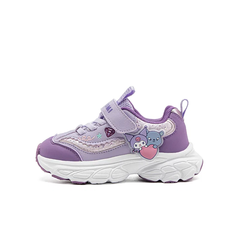Детские кроссовки с синтетической кожей Purple-Kuromi Sanrio