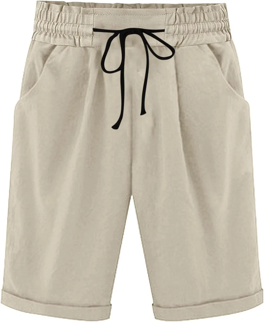 Шорты женские спортивные с карманами, Khaki